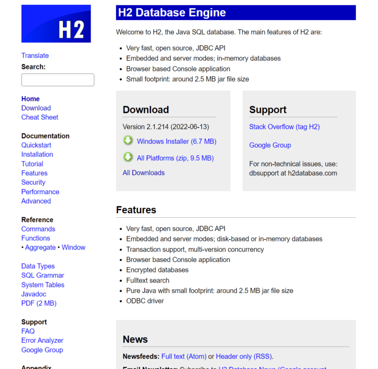 H2 Databaseのインストール手順(組み込みモード) IT入門書籍 スッキリシリーズ